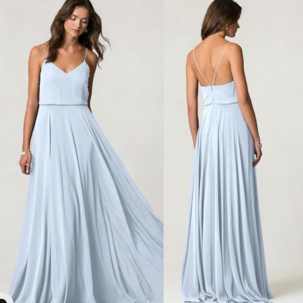 NWT BHLDN Jenny Yoo Inesse Dress Whisper Blue
